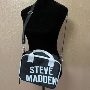 Steve Madden black and white crossbody lunchbox